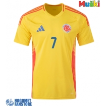 Kolumbija Luis Diaz #7 Domaci Dres Copa America 2024 Kratak Rukav